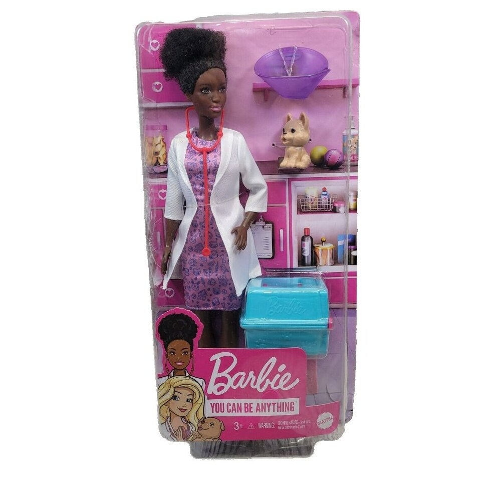 Barbie You Can Be Anything Veterinarian African American Dog Pet Animal‎ Carrier
